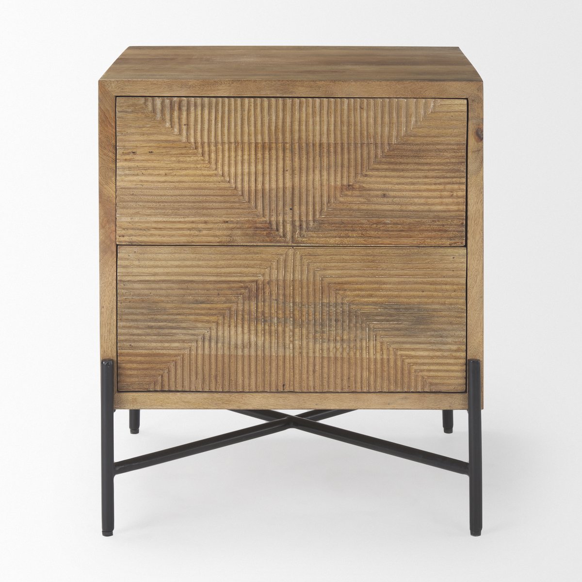 Mercana Cairo Two Drawers Wooden Accent Cabinet