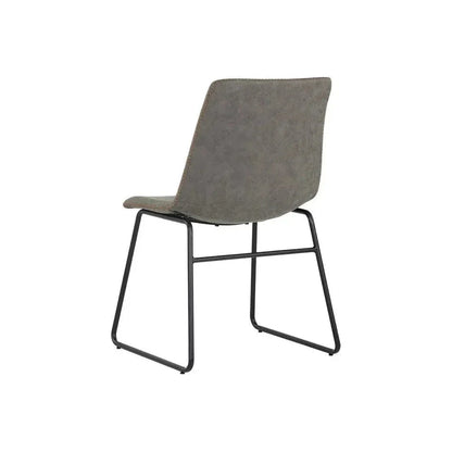SUNPAN Cal Leather Armless Dining Chair 2PC