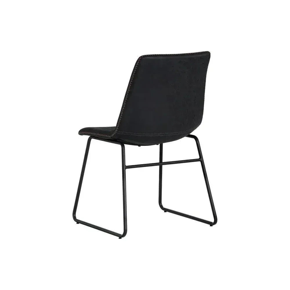 SUNPAN Cal Leather Armless Dining Chair 2PC