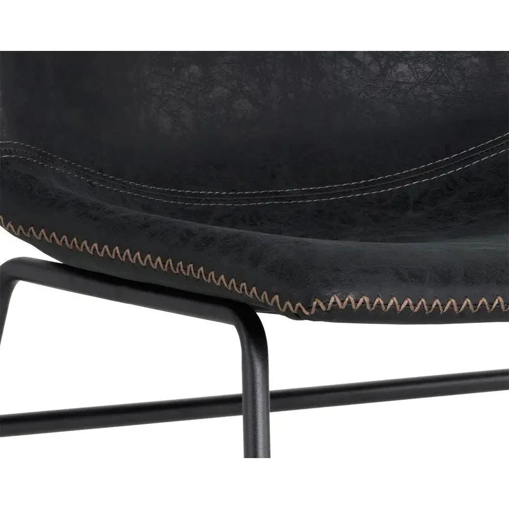 SUNPAN Cal Leather Armless Dining Chair 2PC