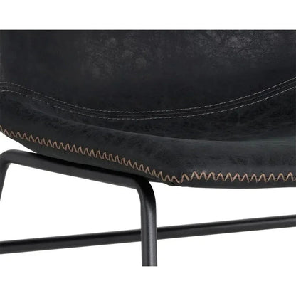 SUNPAN Cal Leather Armless Dining Chair 2PC