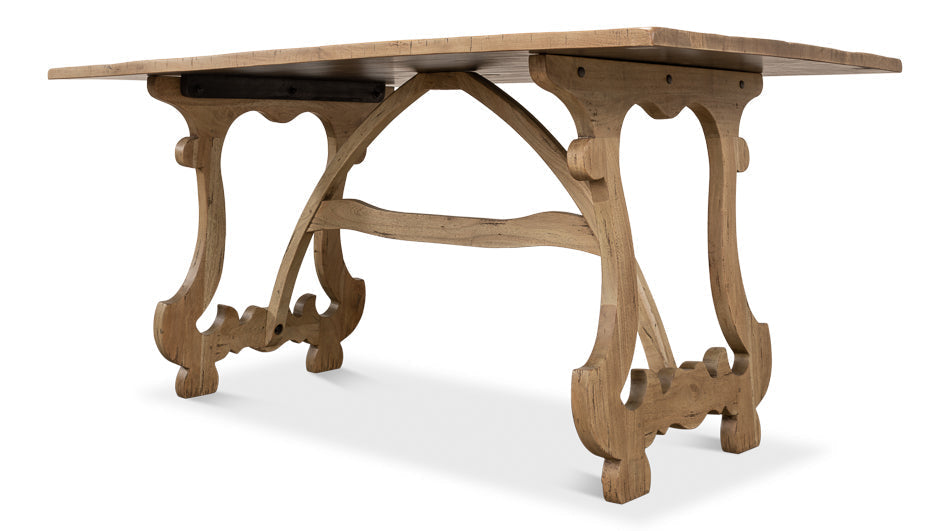 Calambac Driftwood Dining Table Seats 6-Dining Tables-Sarreid-LOOMLAN