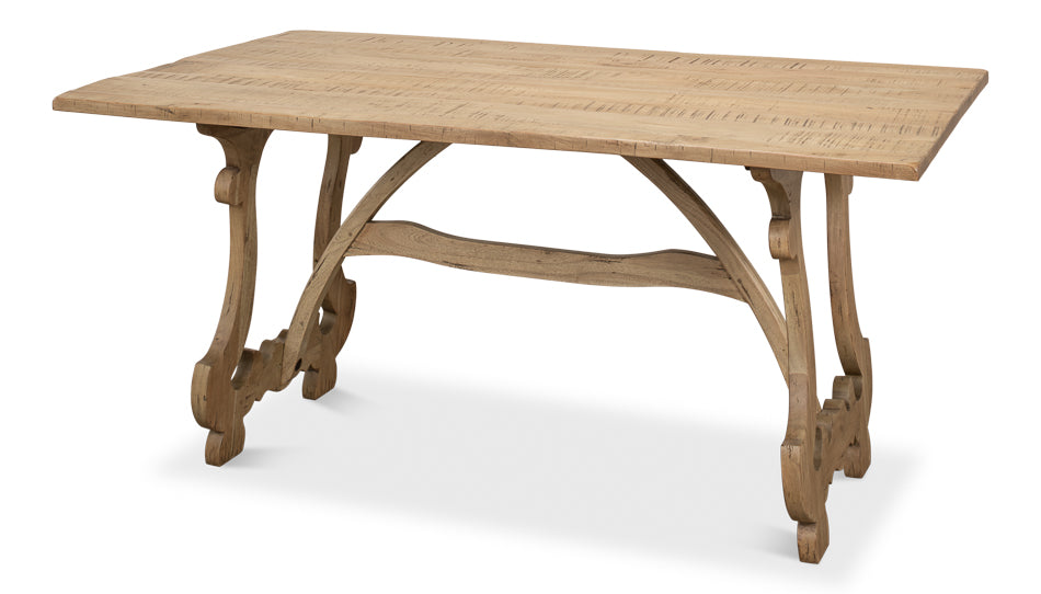 Calambac Driftwood Dining Table Seats 6-Dining Tables-Sarreid-LOOMLAN