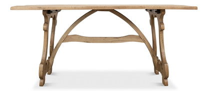 Calambac Driftwood Dining Table Seats 6-Dining Tables-Sarreid-LOOMLAN