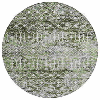 LOOMLAN Rugs Calandria Green Washable Indoor-Outdoor Rug