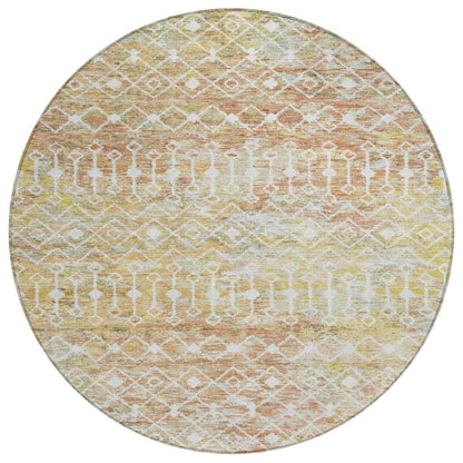 LOOMLAN Rugs Calandria Orange Washable Indoor-Outdoor Rug