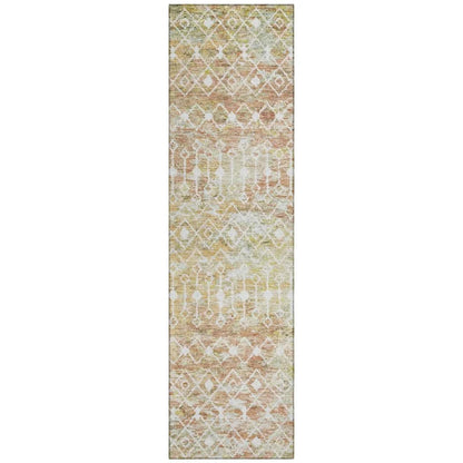 LOOMLAN Rugs Calandria Orange Washable Indoor-Outdoor Rug