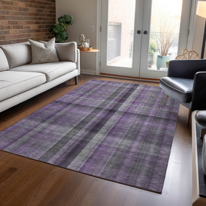 Addison Rugs Calm Mirage Purple Washable Indoor-Outdoor Rug