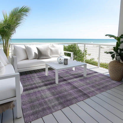 Addison Rugs Calm Mirage Purple Washable Indoor-Outdoor Rug