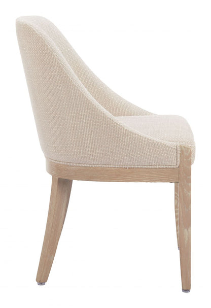 Zuo Modern Calmo Textured Fabric Dining Chair