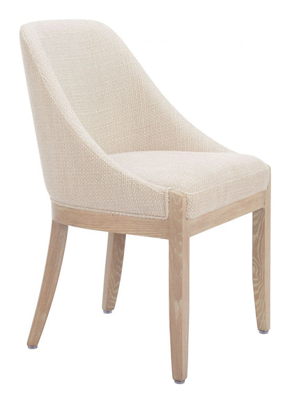 Zuo Modern Calmo Textured Fabric Dining Chair