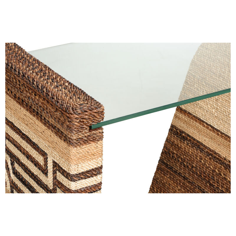 Wildwood Calusa Curve Glass Top Console Table