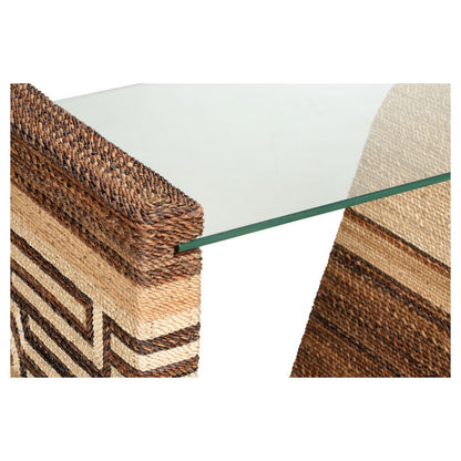 Wildwood Calusa Curve Glass Top Console Table