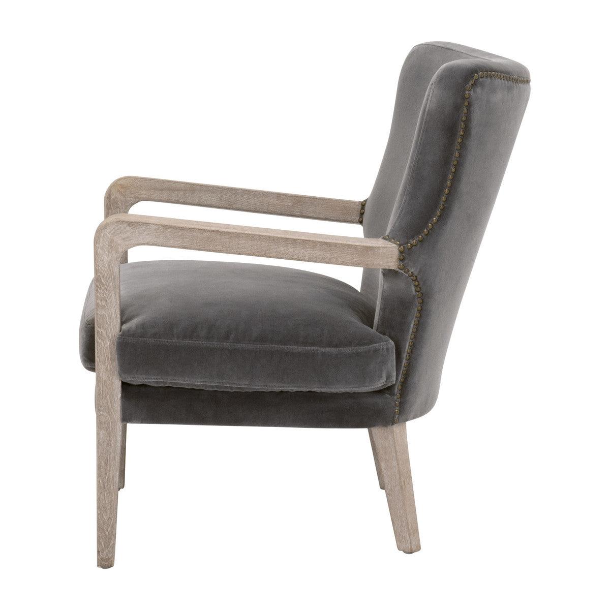 Calvin Club Chair Dark Grey Velvet Club Chairs Sideboards and Things By Essentials For Living