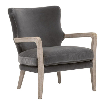 Calvin Club Chair Dark Grey Velvet Club Chairs Sideboards and Things By Essentials For Living