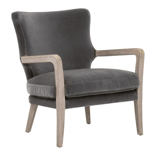 Calvin Club Chair Dark Grey Velvet Club Chairs Sideboards and Things By Essentials For Living