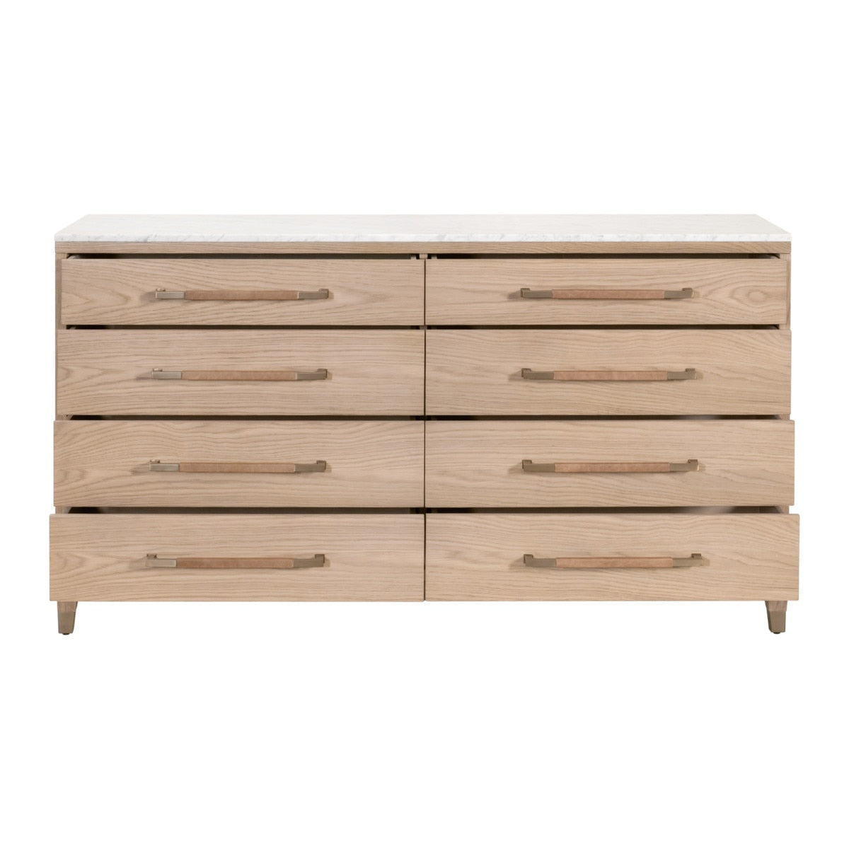 Cambria Marble Top 8-Drawer Double Dresser