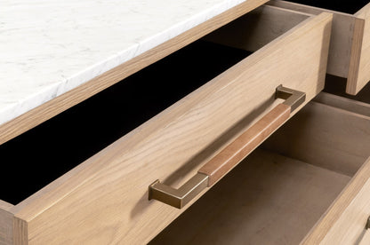 Cambria Marble Top 8-Drawer Double Dresser