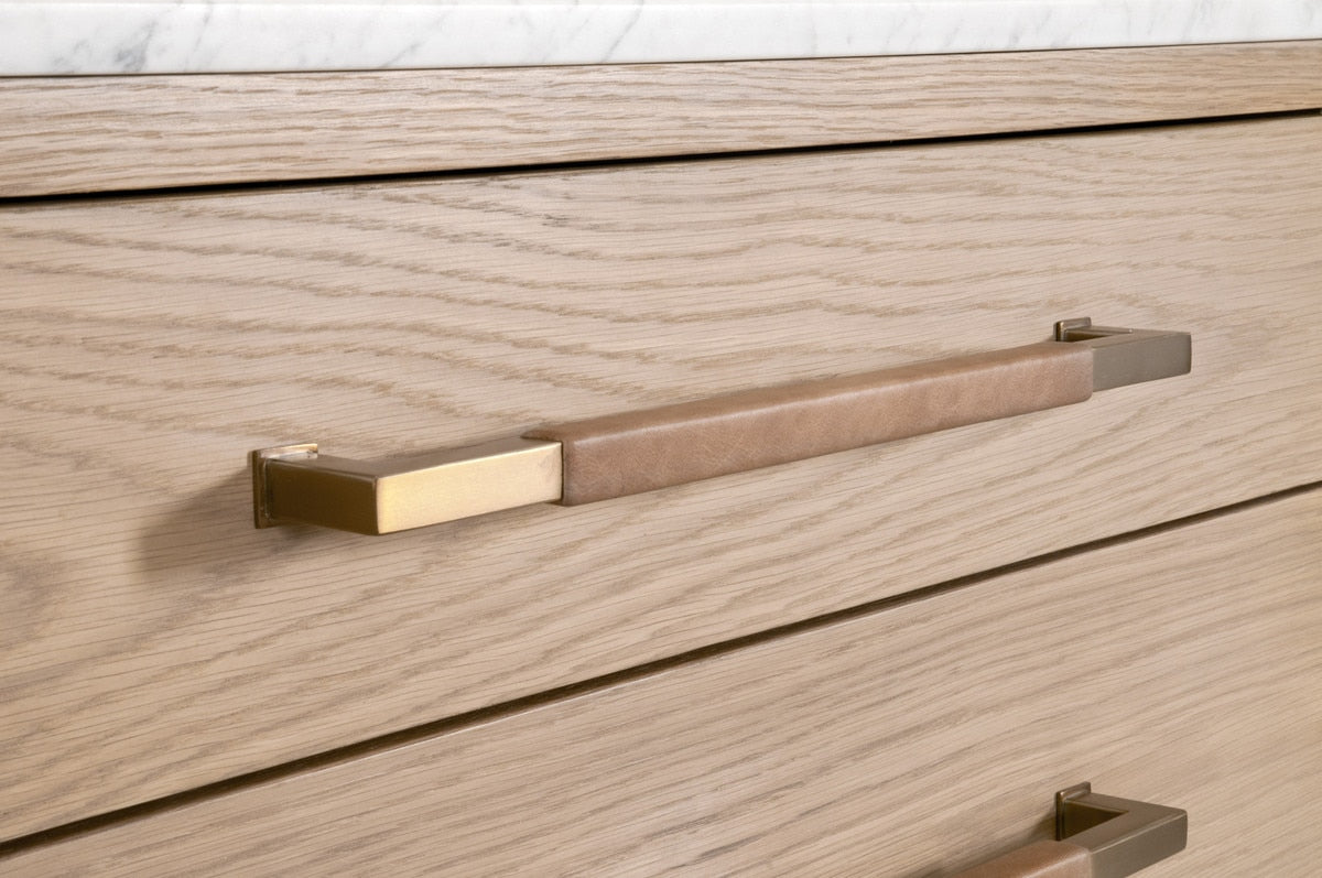 Cambria Marble Top 8-Drawer Double Dresser