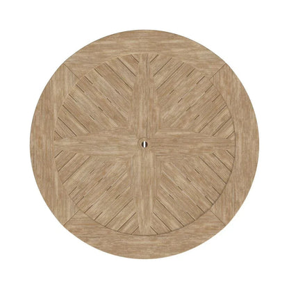Cambrian Teak Round Outdoor Dining Table -- view 2