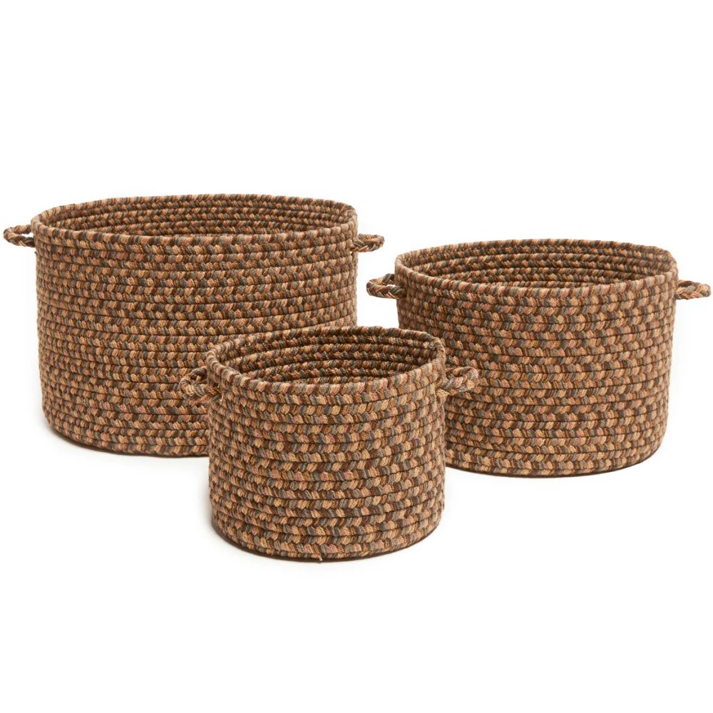 Rhody Rug Camden Braided Handmade Outdoor Basket 3PC