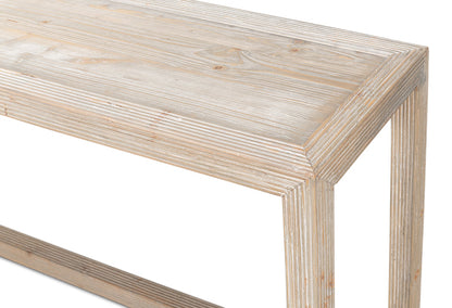 Camden Console Table Grey Finish Pine Wood-Console Tables-Sarreid-LOOMLAN