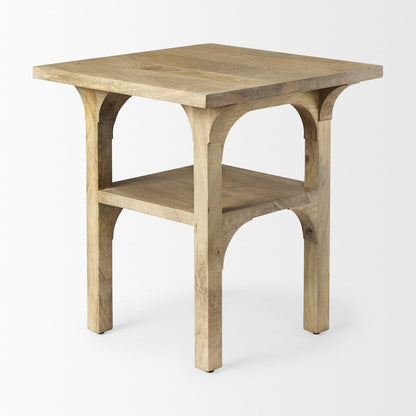 Mercana Candace Wooden Square Accent Table