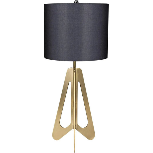 Noir Candis Metal Lamp With Black Shade Finish
