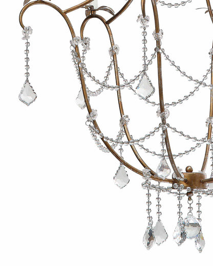 Candle Style Crystal Beads and Iron Scarlett Chandelier Chandeliers Sideboards and Things By Jamie Young