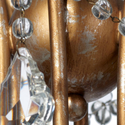 Candle Style Crystal Beads and Iron Scarlett Chandelier Chandeliers Sideboards and Things By Jamie Young