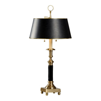 Wildwood Candlestick Cast Brass Finish Table Lamp