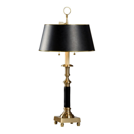 Wildwood Candlestick Cast Brass Finish Table Lamp