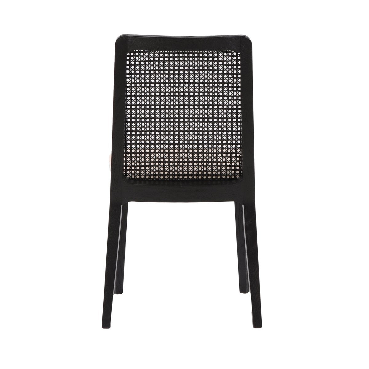 LH Home Cane Fabric Armless Dining Chair (Set of 2)
