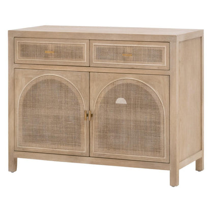 Cane Media Console Small TV Stand Sustainable Furniture Accent Cabinets Sideboards and Things By Essentials For Living