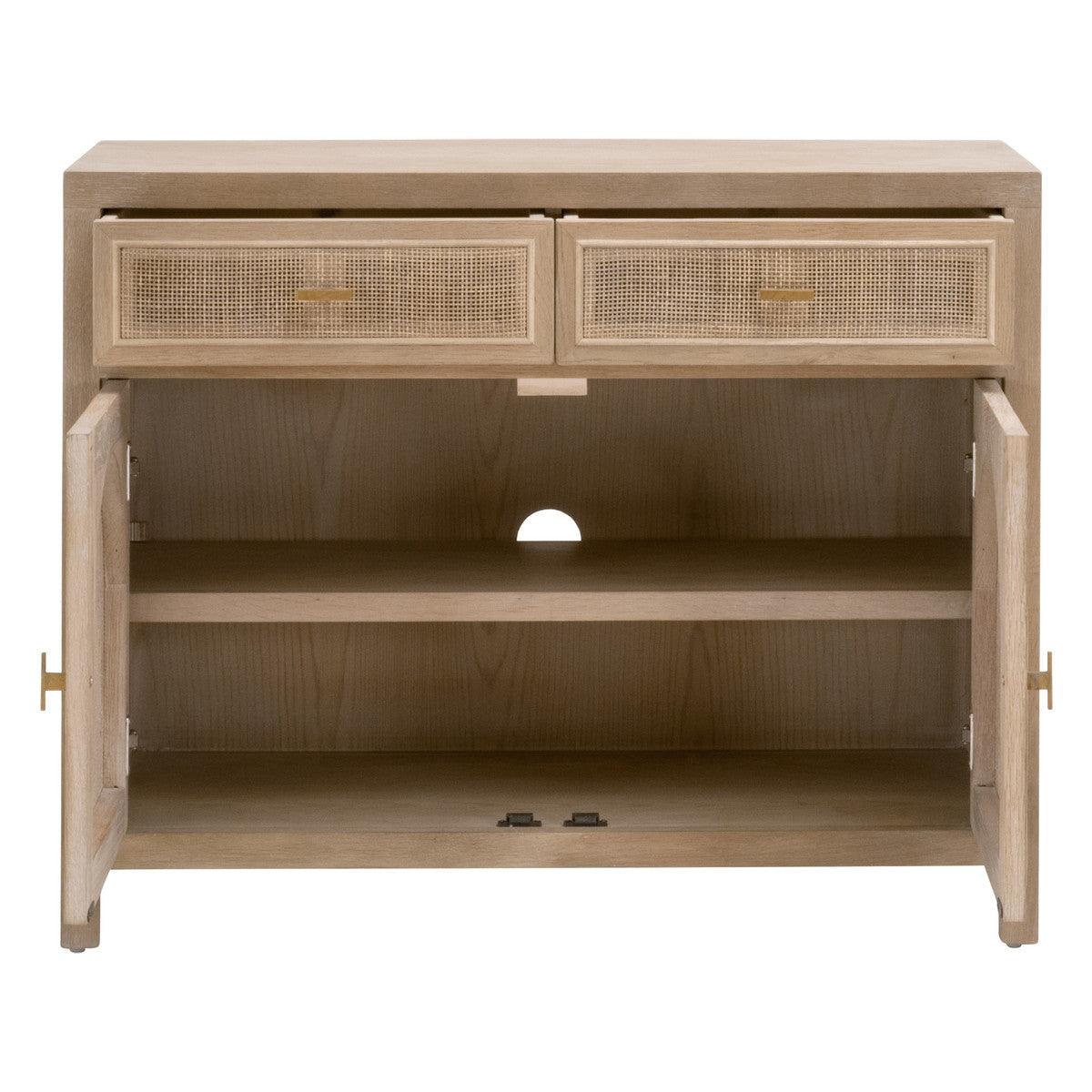 Cane Media Console Small TV Stand Sustainable Furniture Accent Cabinets Sideboards and Things By Essentials For Living