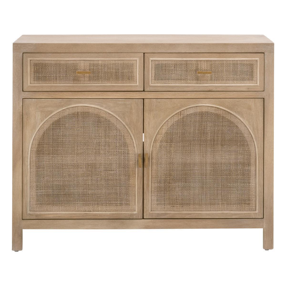 Cane Media Console Small TV Stand Sustainable Furniture Accent Cabinets Sideboards and Things By Essentials For Living