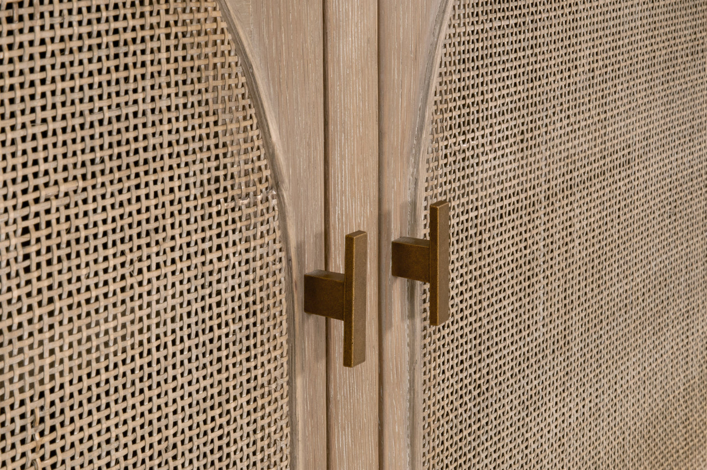 Cane Modern Styled Wooden Storage Bookcase