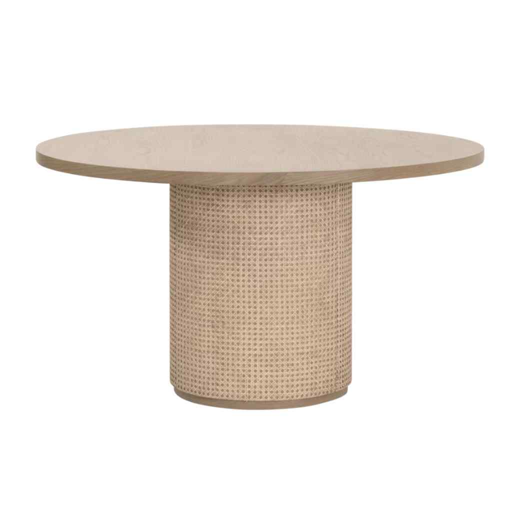 Cannes 54" Wooden Round Dining Table