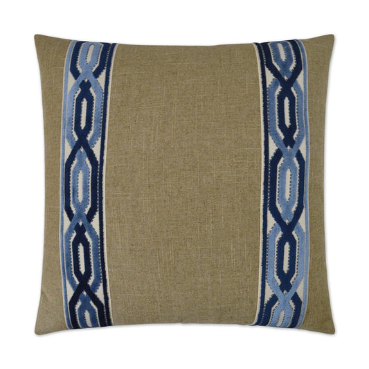D.V. Kap Cannes Blue Throw Pillow With Insert