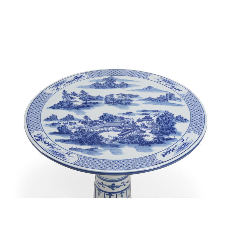 Chelsea House Canton Ceramic Made Round Center Table
