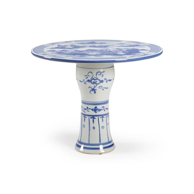 Chelsea House Canton Ceramic Made Round Center Table