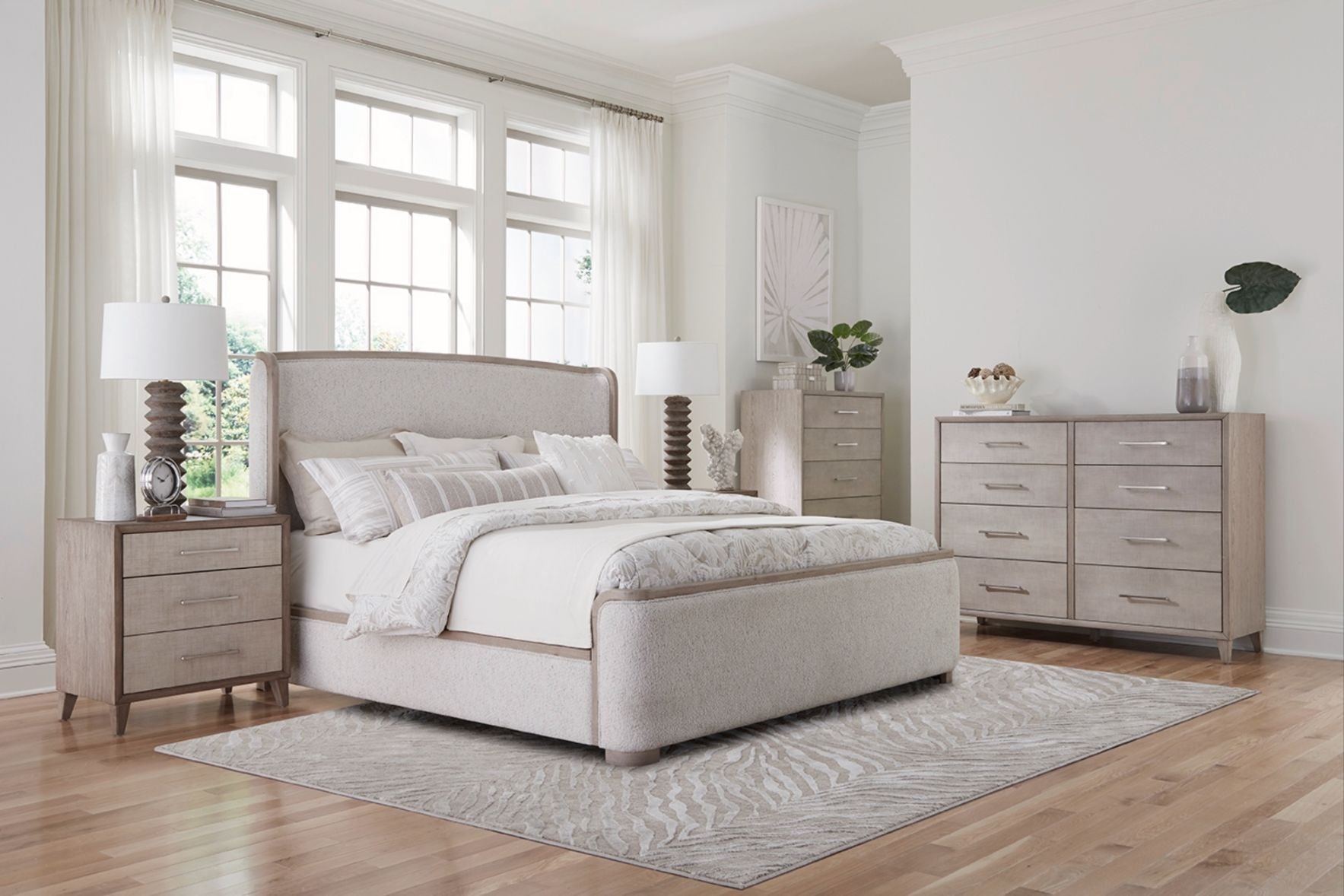 Palmetto Home Cape Fabric Warp Shelter Bedroom Set 5PC