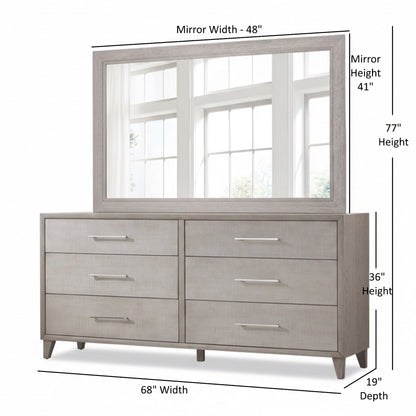 Palmetto Home Cape Fabric Warp Shelter Bedroom Set 6PC
