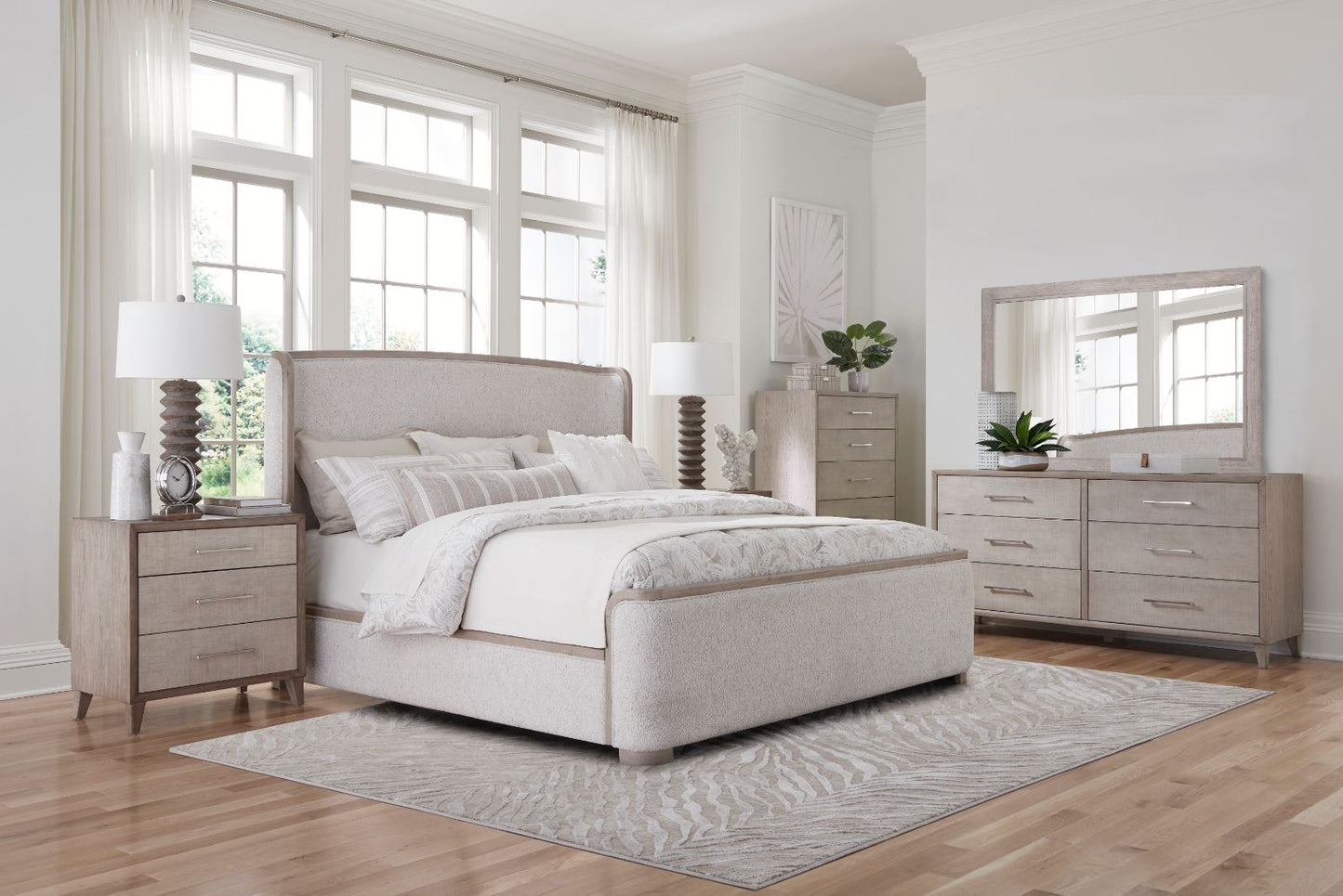 Palmetto Home Cape Fabric Warp Shelter Bedroom Set 6PC
