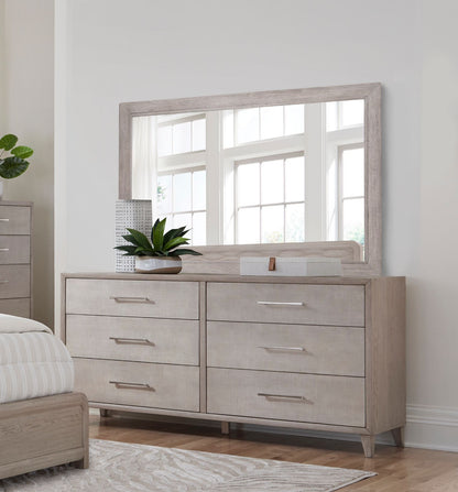 Palmetto Home Cape Six Drawers Wood Dresser With Mirror