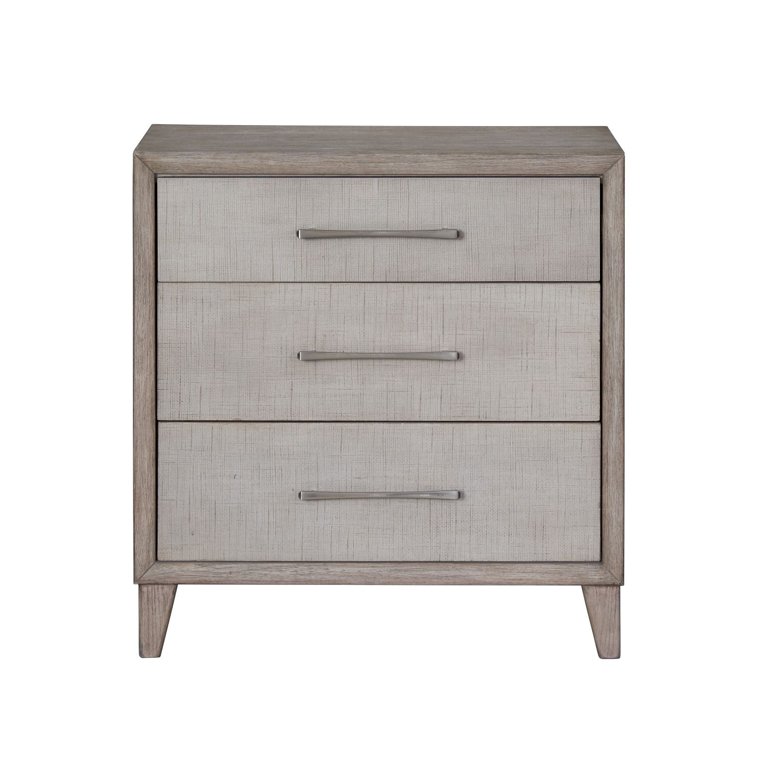 Palmetto Home Cape Three Drawers Wood Nightstand with USB