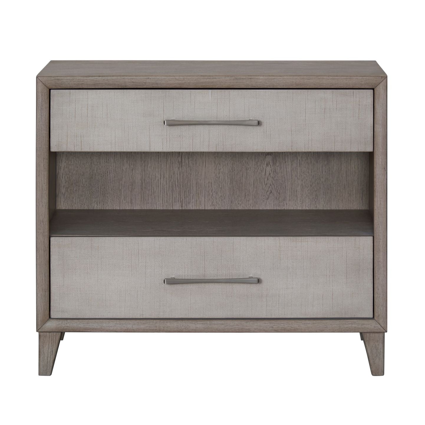 Palmetto Home Cape Two Drawers Open Nightstand with USB