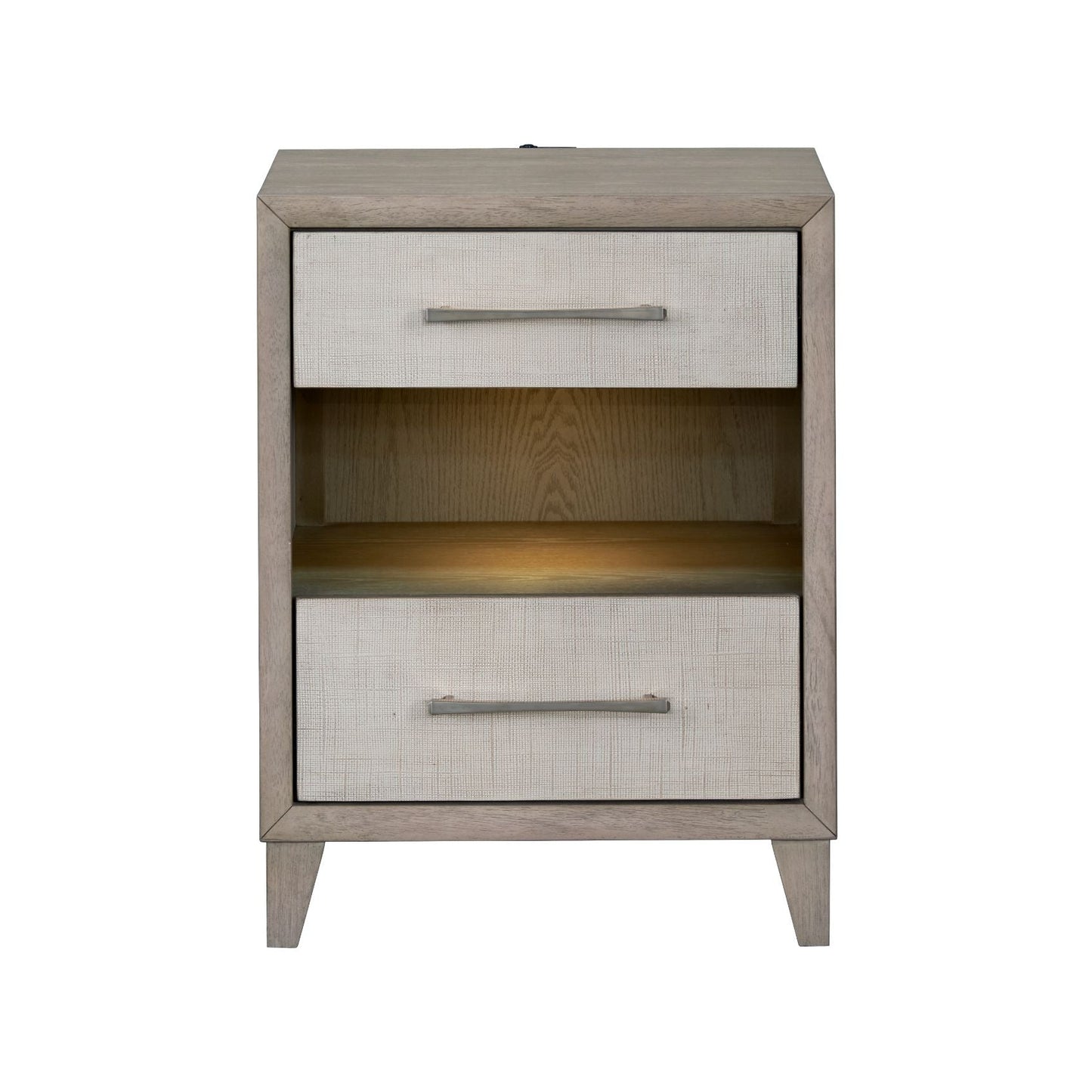 Palmetto Home Cape Two Drawers Wood Nightstand