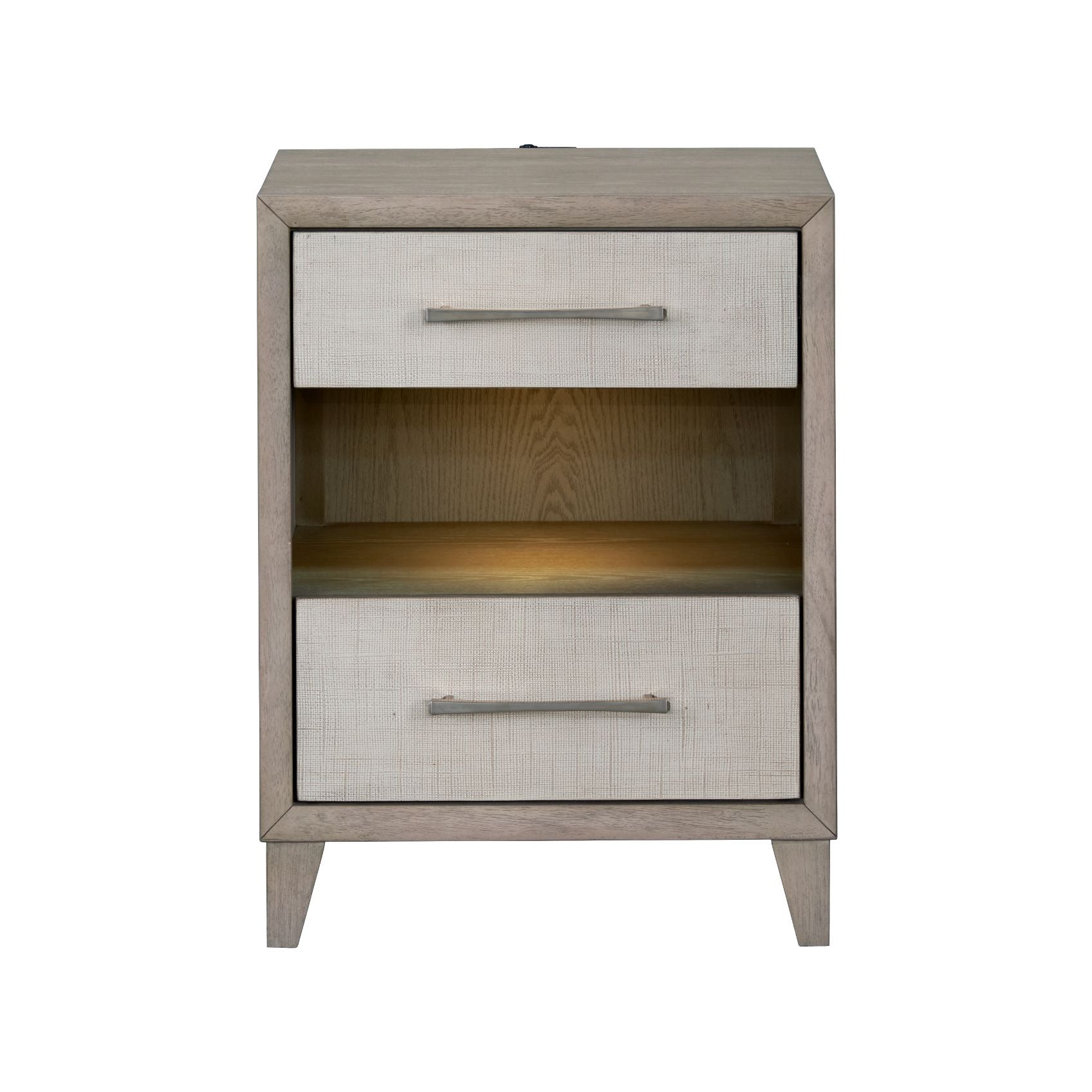 Palmetto Home Cape Two Drawers Wood Nightstand