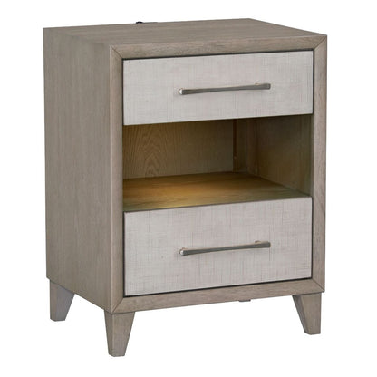 Palmetto Home Cape Two Drawers Wood Nightstand